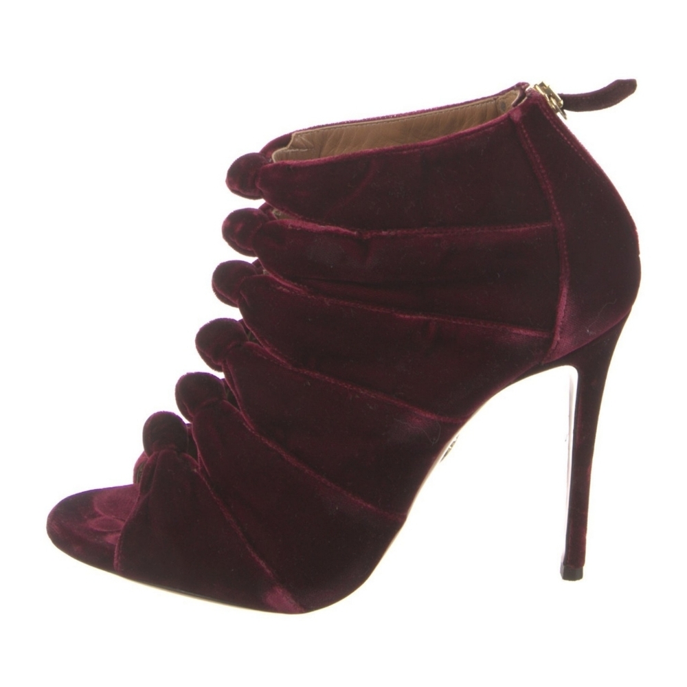 Aquazzura Velvet Heels, Size eu 38 / us 8